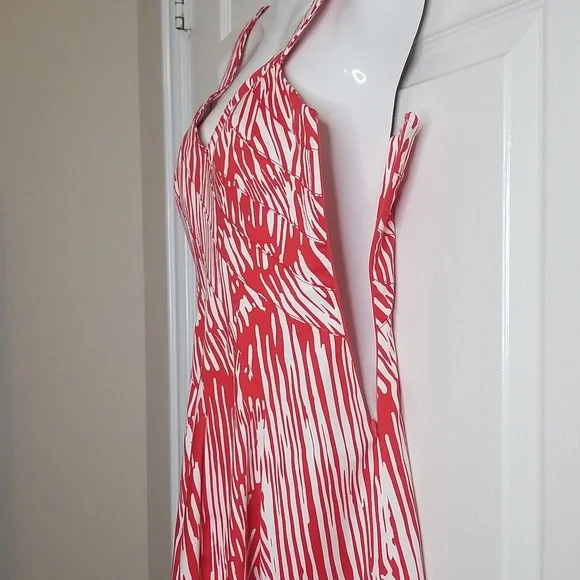 Calvin Klein Red And White Sundress - Picture 6 of 12